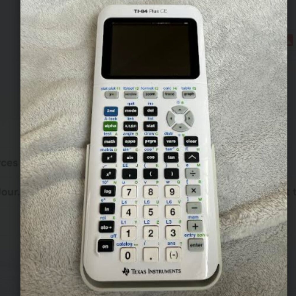Texas Instruments TI-84 Plus CE White Graphing Calculator